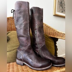 Bed Stu Dark Brown Leather Boots
